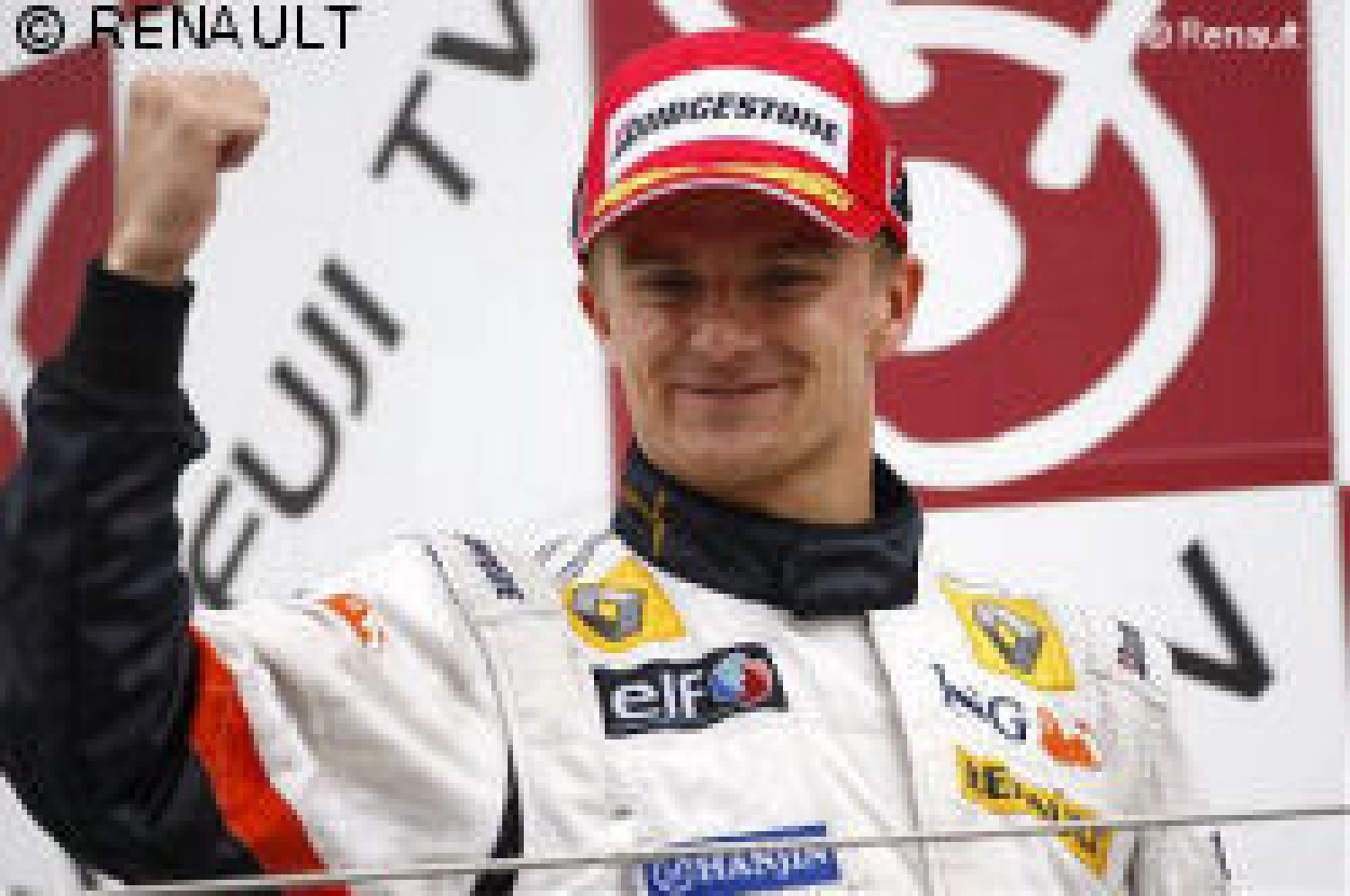 Kovalainen is in high spirits!