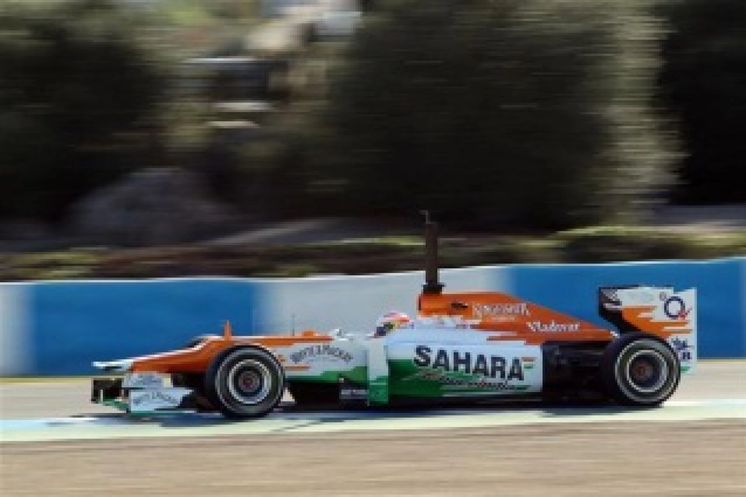 An American with Sahara Force India