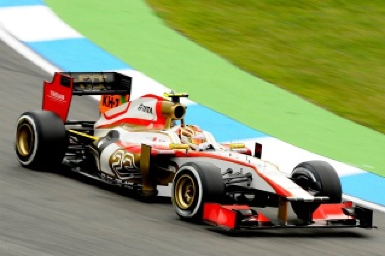 Sunday: The HRT team delighted with their German Grand Prix