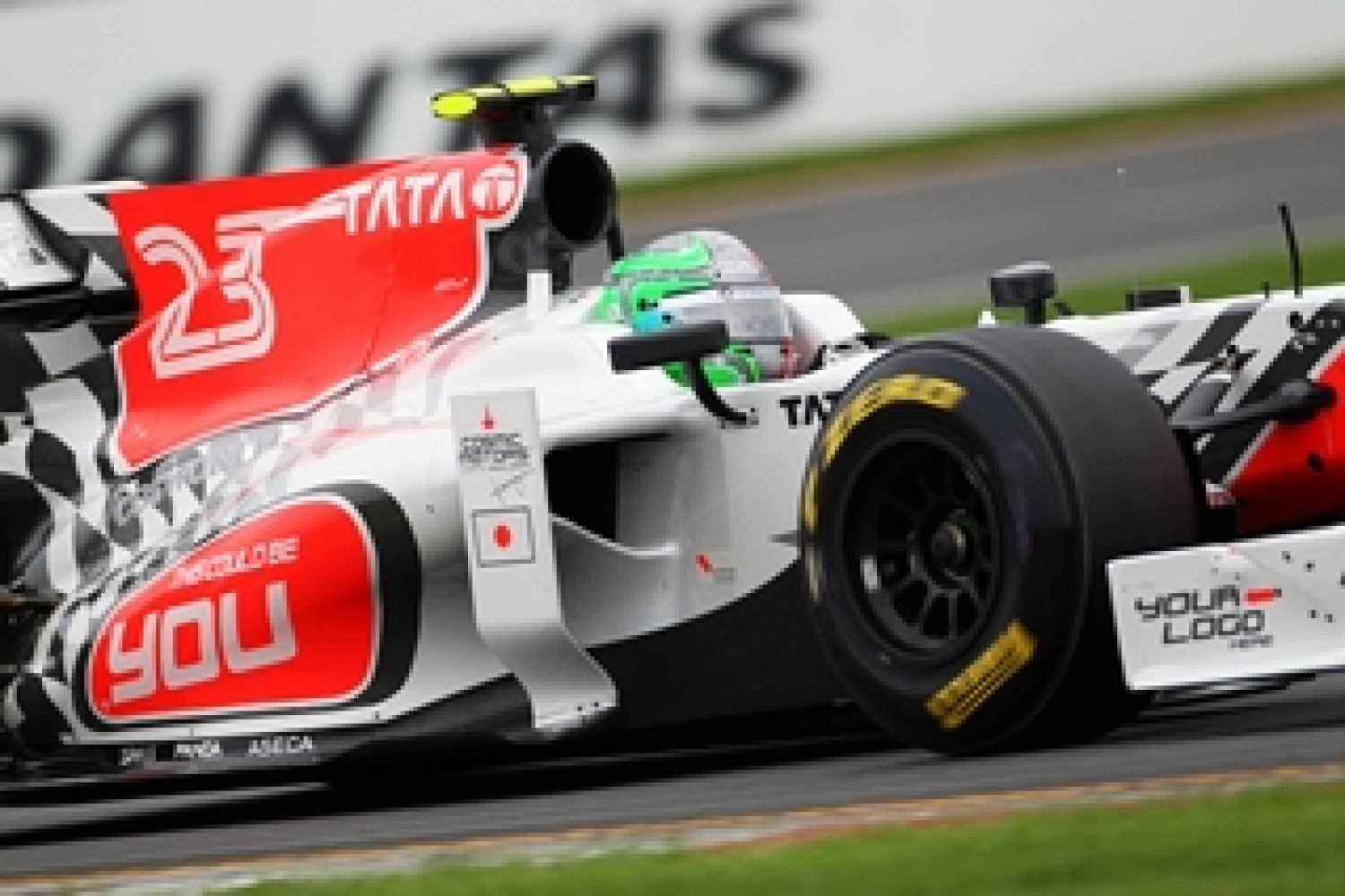 Mercedes is studying a shark fin to better identify the drivers