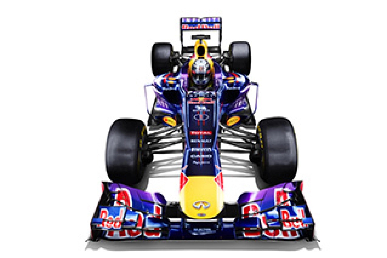 The Red Bull RB9, a single-seater born in the purple