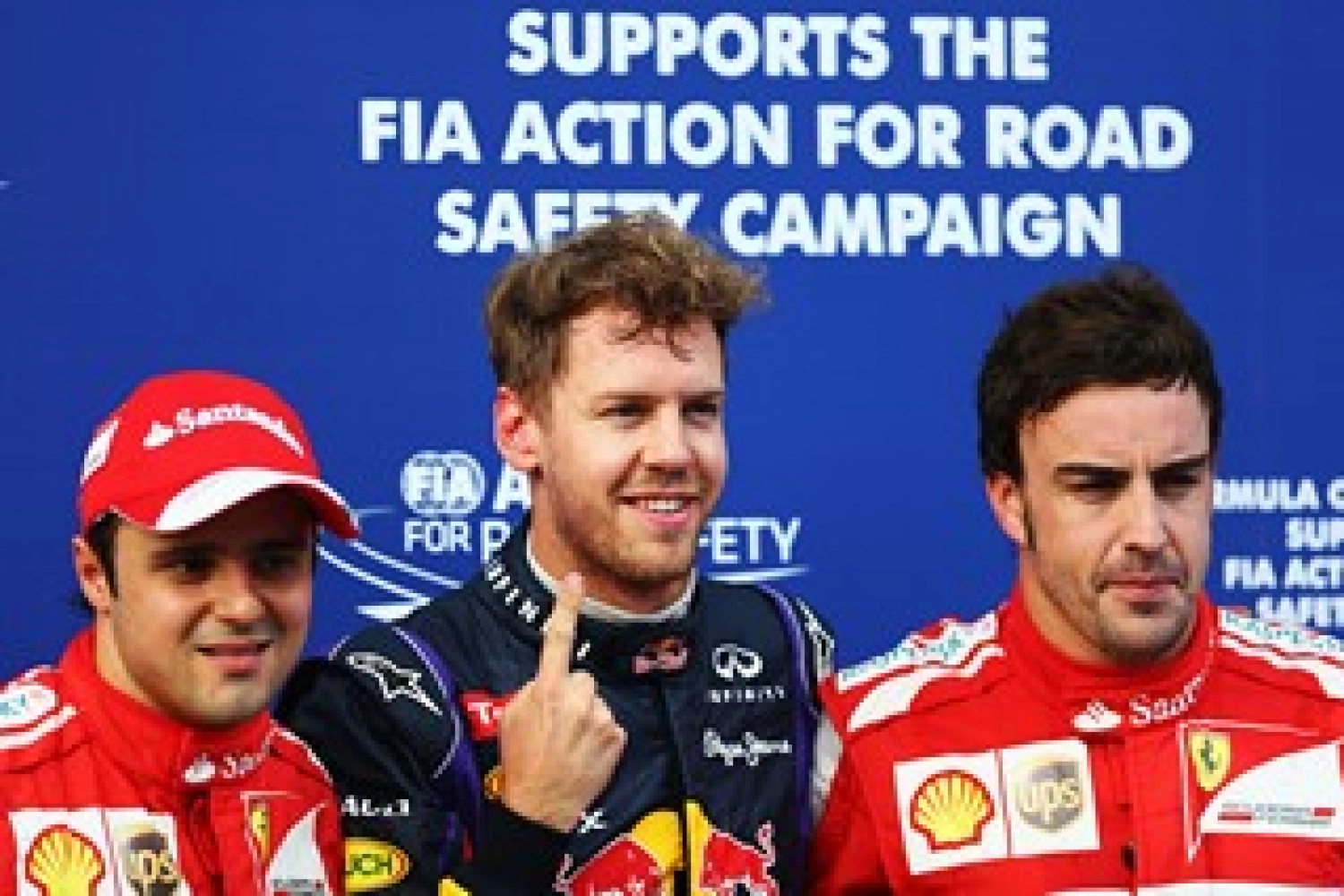 Button, Alonso and Massa do not understand Vettel’s reaction