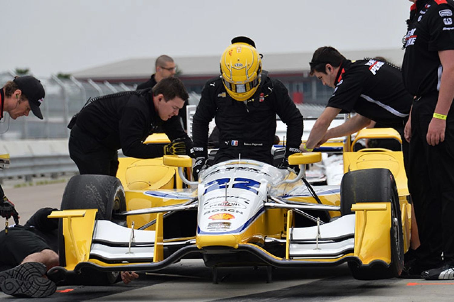 21 cars within the same second at the Barber tests