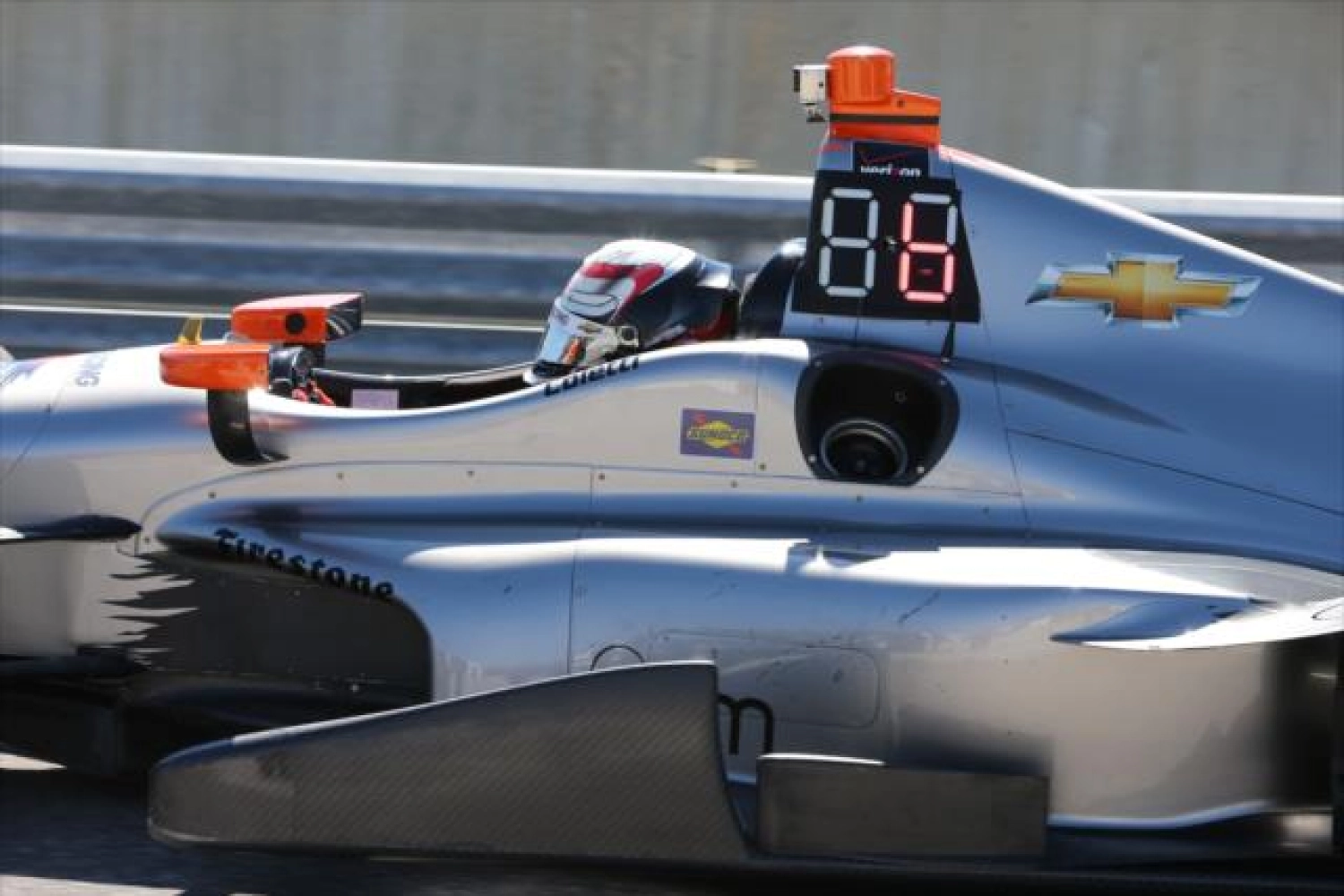 LED displays on IndyCar single-seaters