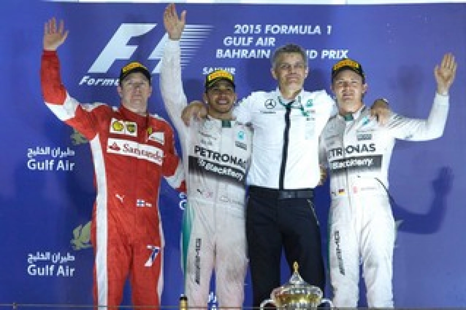 Bahrain – Race: Lewis Hamilton royal, Räikkönen as second man