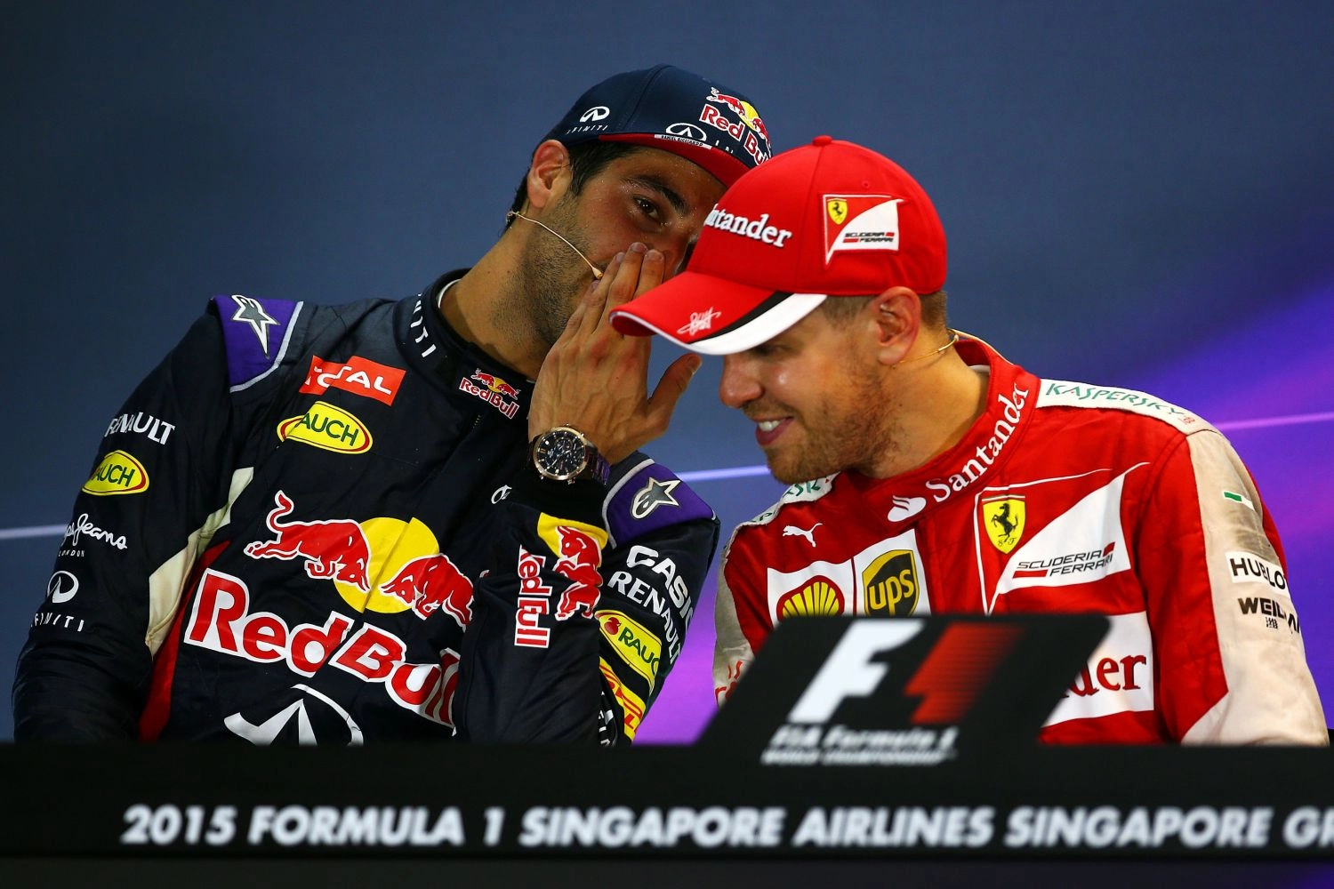 Ricciardo: "Seb was probably a little too excited"