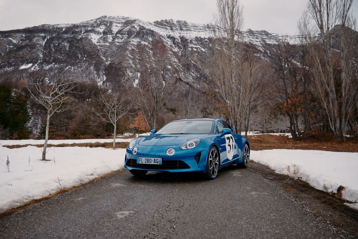 Esteban Ocon drove in the Monte Carlo Rally in an Alpine A110S