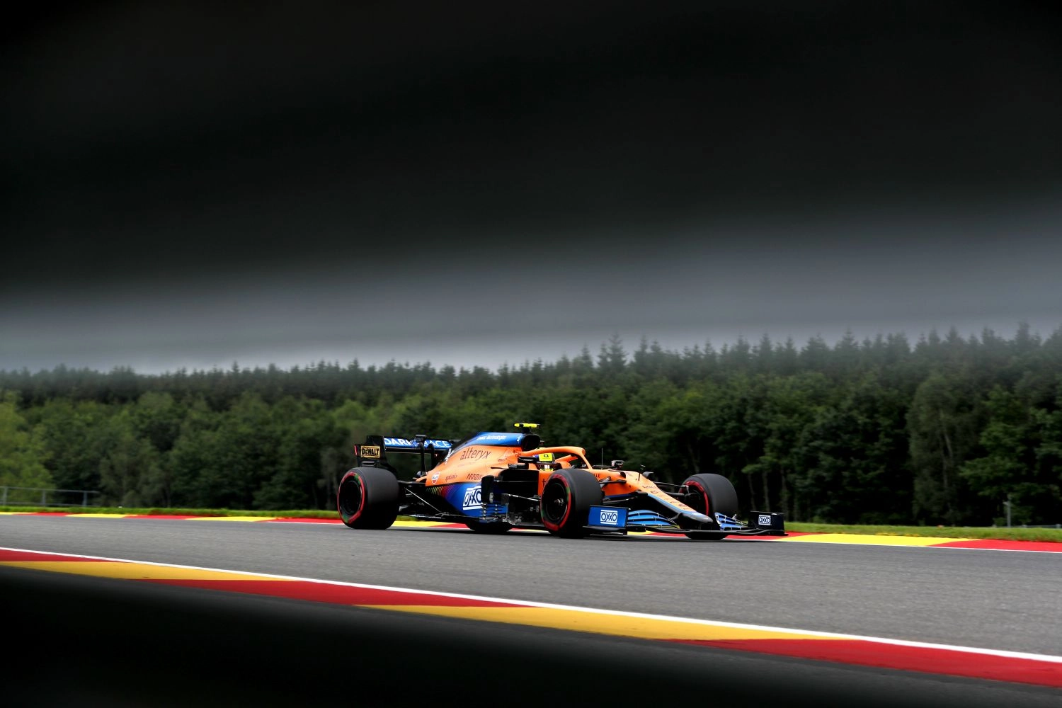 Norris disappointed by the premature end of the Belgian Grand Prix