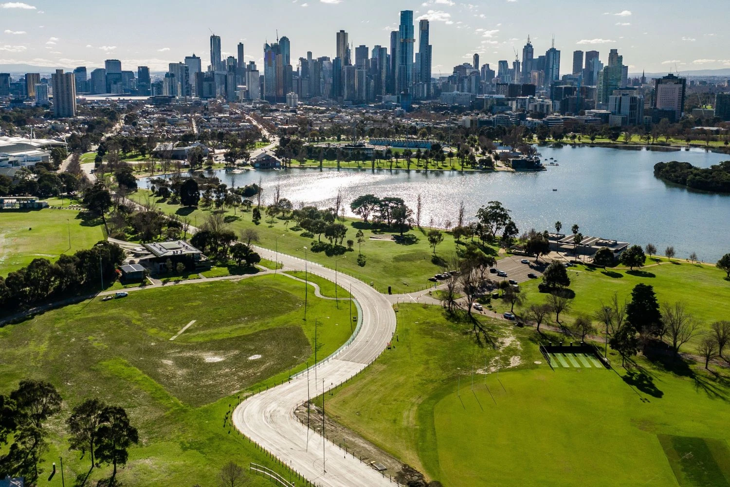The new layout of Albert Park unveiled