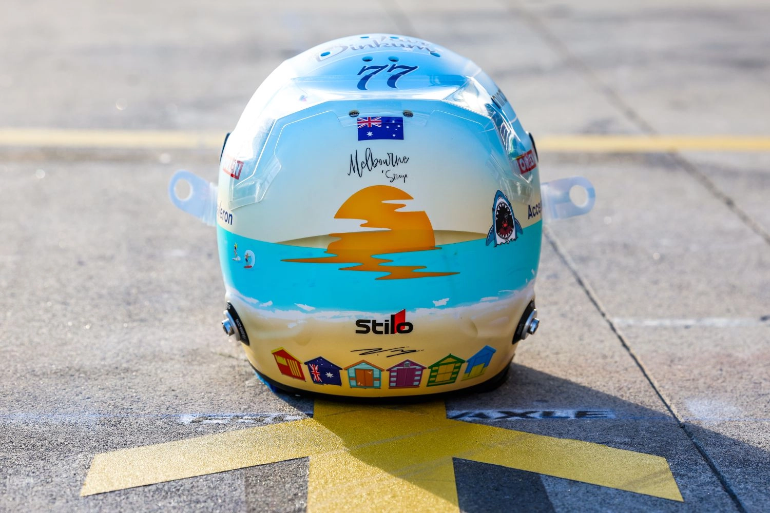 Bottas is driving with an original helmet this weekend
