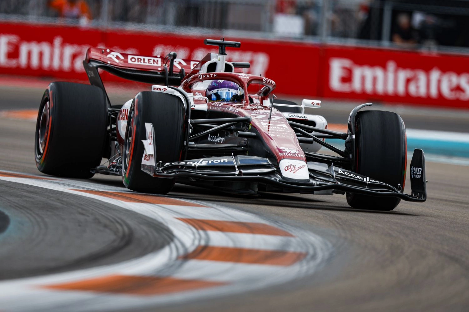 Bottas had his eye on the rearview mirrors during his mistake at the end of the race in Miami