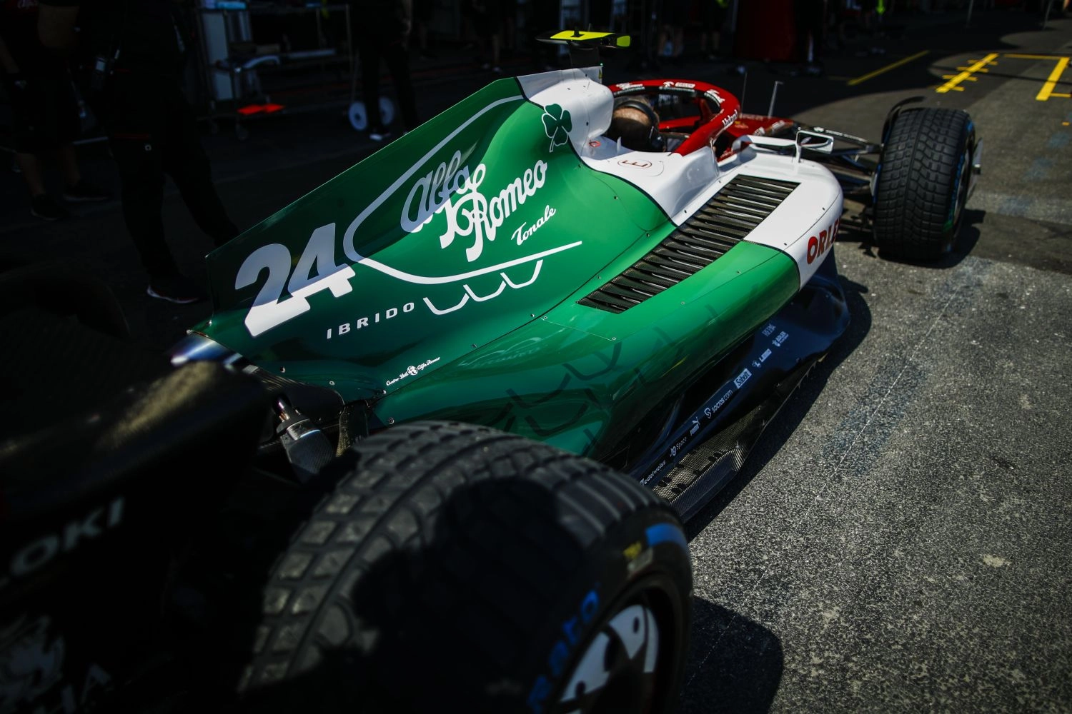 A special livery in the colors of Italy for Alfa Romeo in Baku (photos)