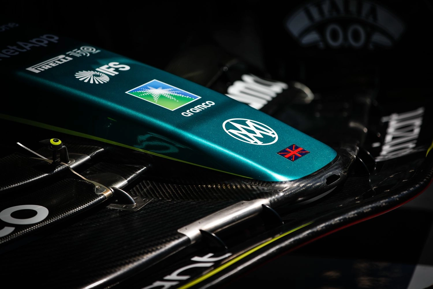 Aston Martin is bringing back its usual logo on the cars this weekend