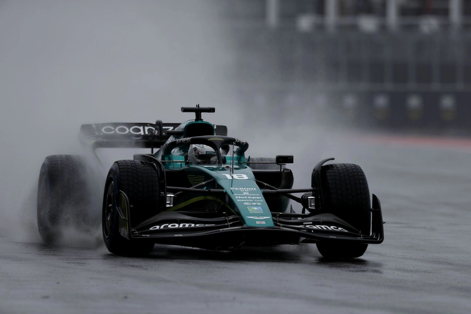 The rain is joining us at the Hungaroring