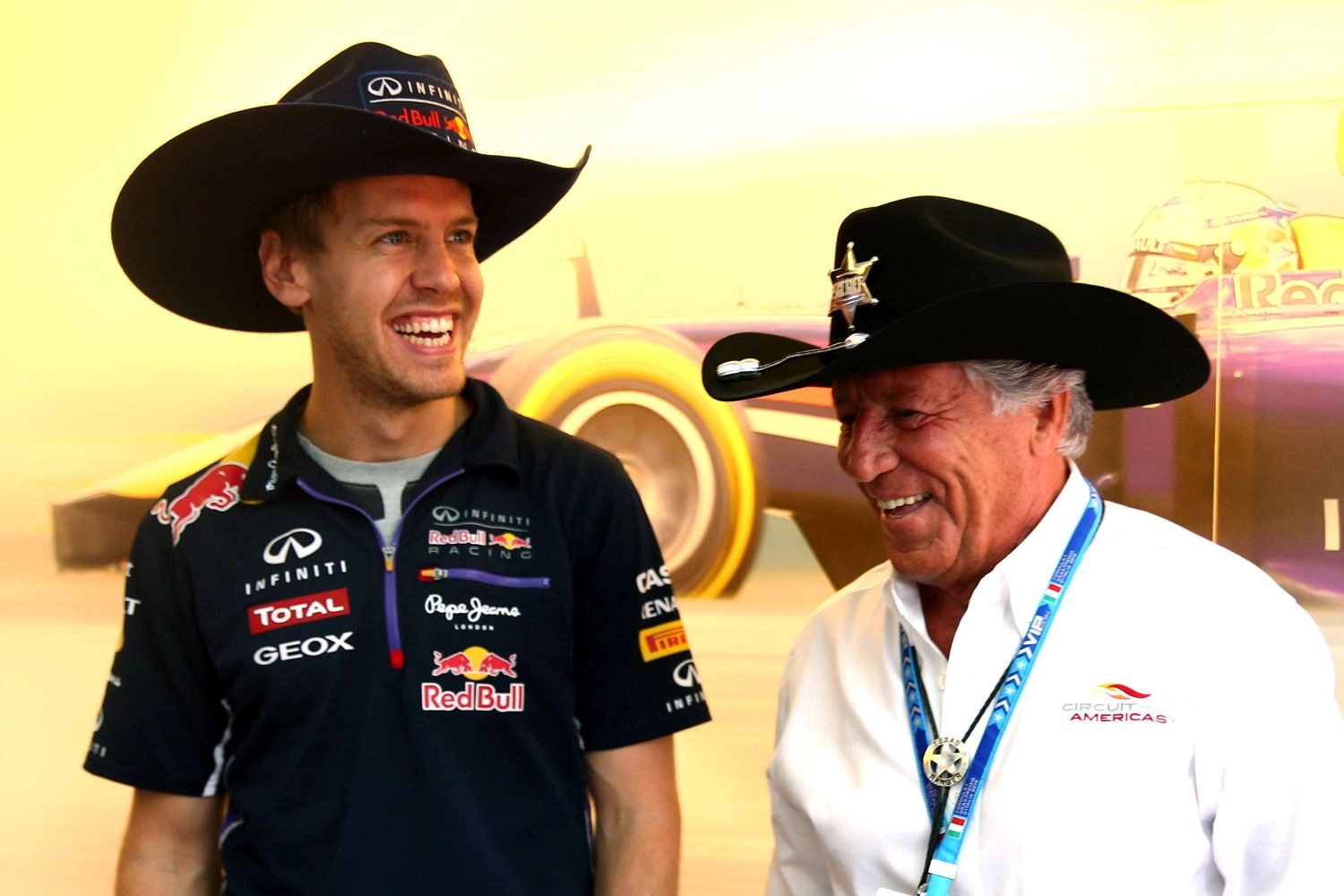 Mario Andretti, 82 years old, has gotten back behind the wheel of an F1 car