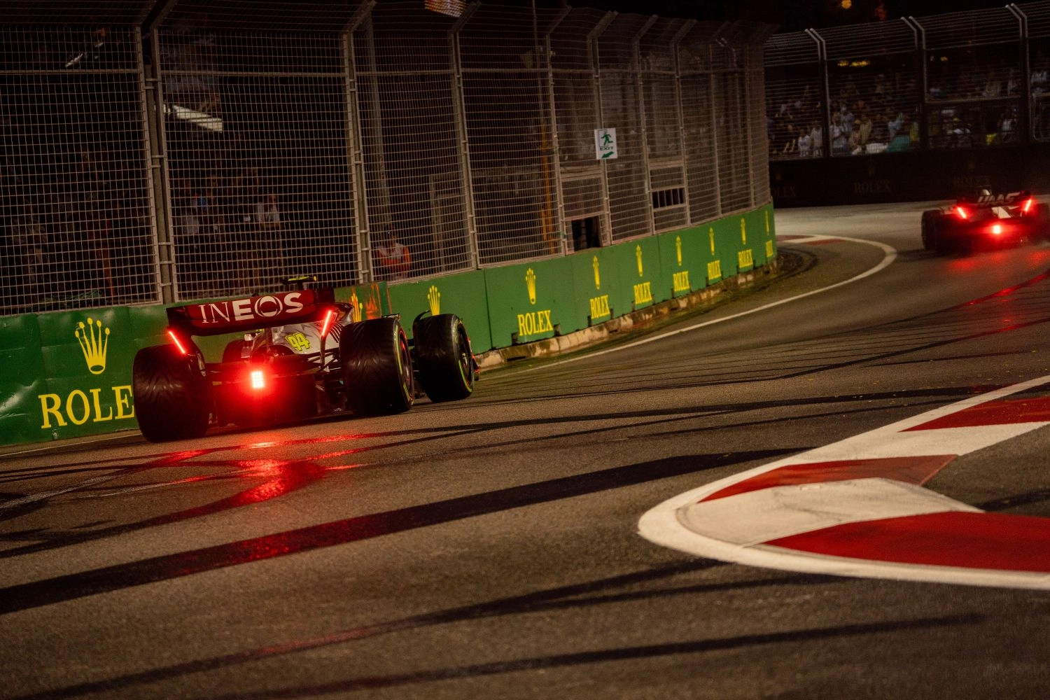 The start of the Singapore Grand Prix postponed due to the downpour