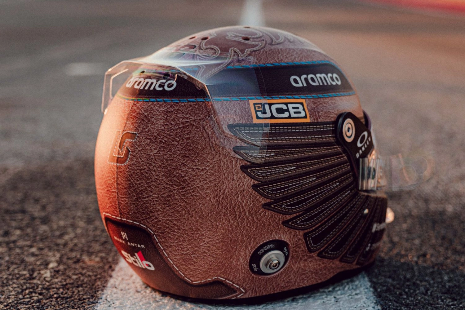 Lance Stroll also wearing a different helmet this weekend