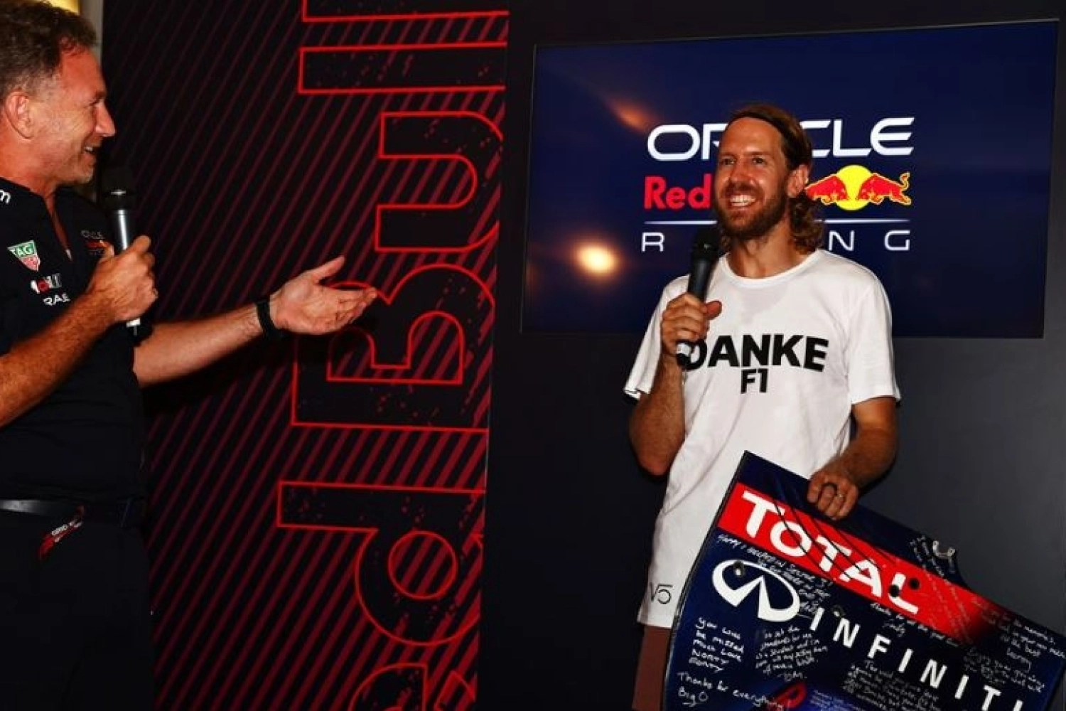 Vettel receives a special retirement gift from Red Bull