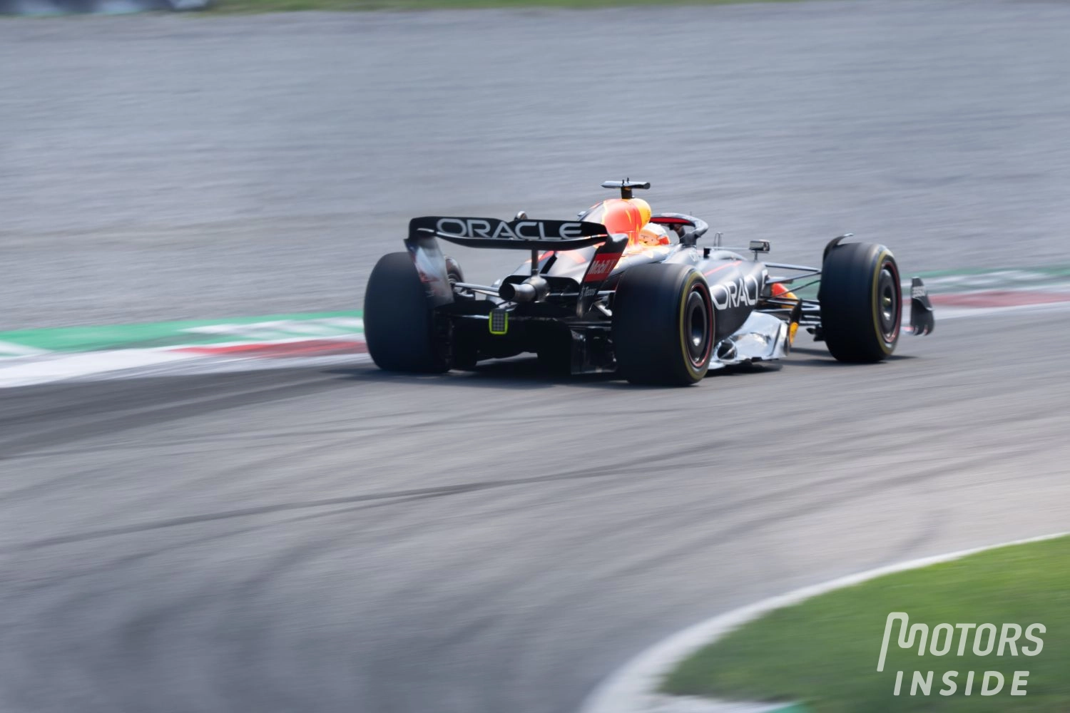 Red Bull rolled out today in Monza for tests with Pirelli