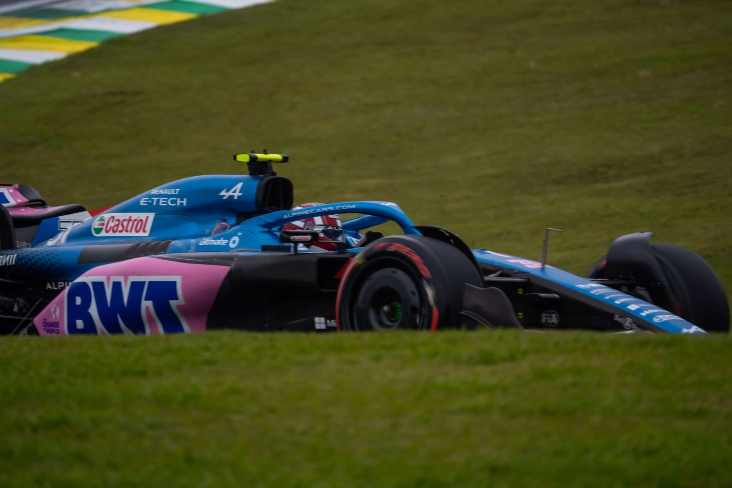 Alpine catches fire after sprint race