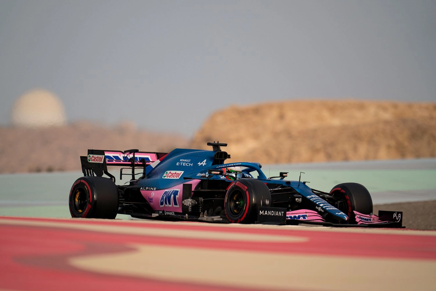 Olli Caldwell drove with Alpine in F1 in Bahrain as part of the young drivers program