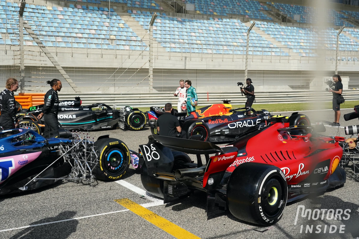 The drivers filmed the opening credits for the 2023 season of F1