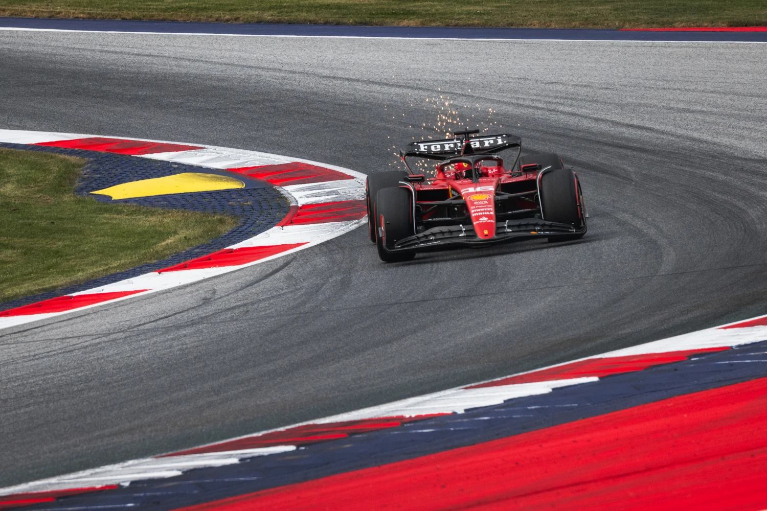 Charles Leclerc loses three positions for the Sprint race