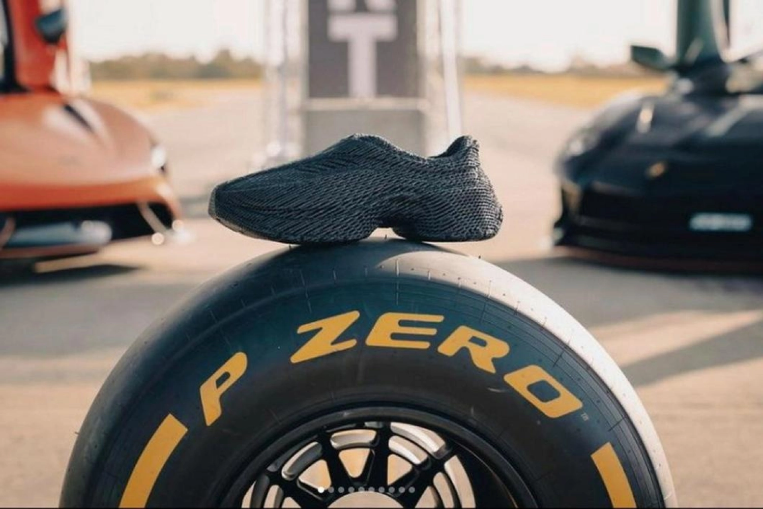 Shoes made from F1 tires and suits