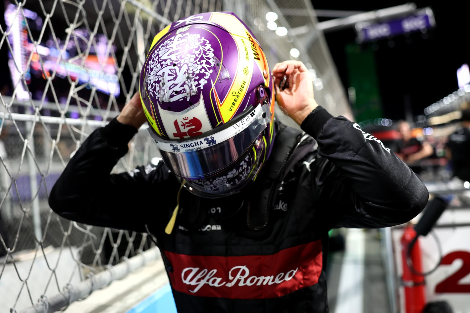 Guanyu Zhou has new engine components