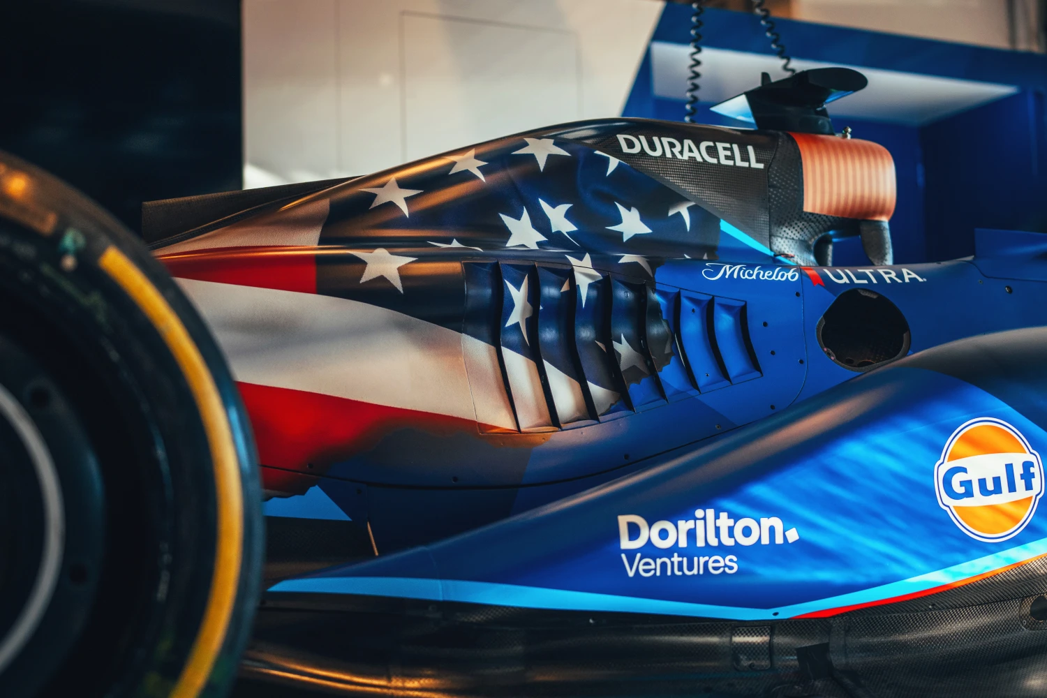 Williams also unveils a special US livery