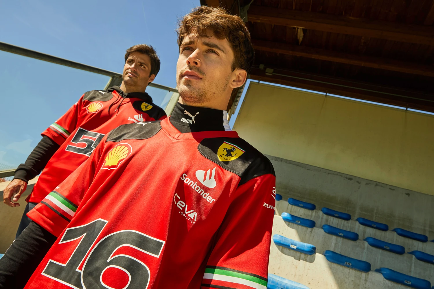 Puma presents an American Football jersey with Sainz and Leclerc as the faces of the campaign
