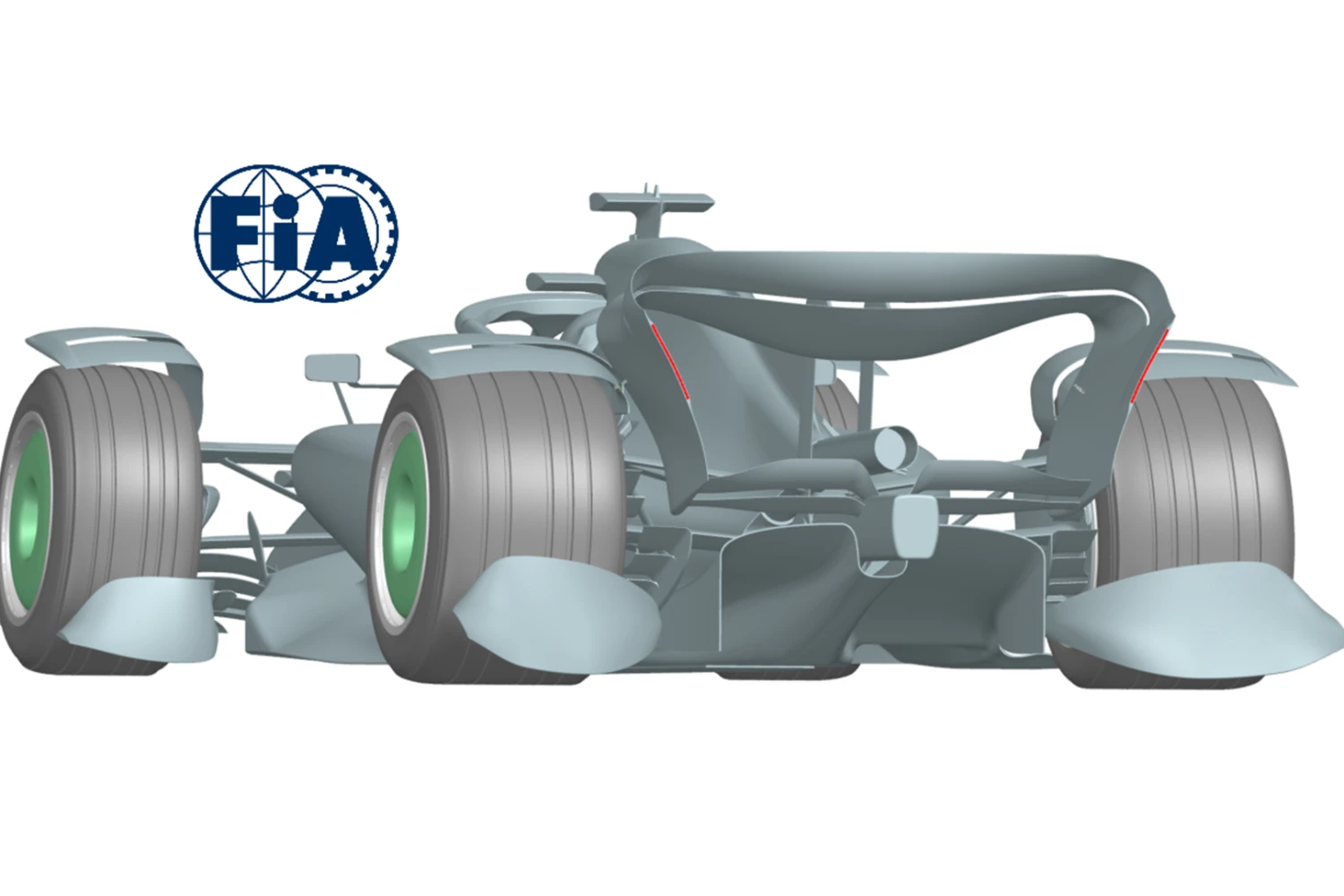 The water splash protection kit tested at Silverstone on F1 cars is a failure