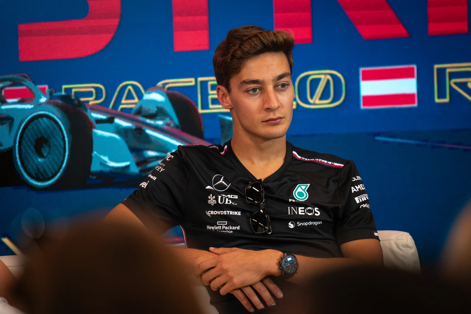 A car that is closer to the ground and stiffer is putting George Russell in difficulty