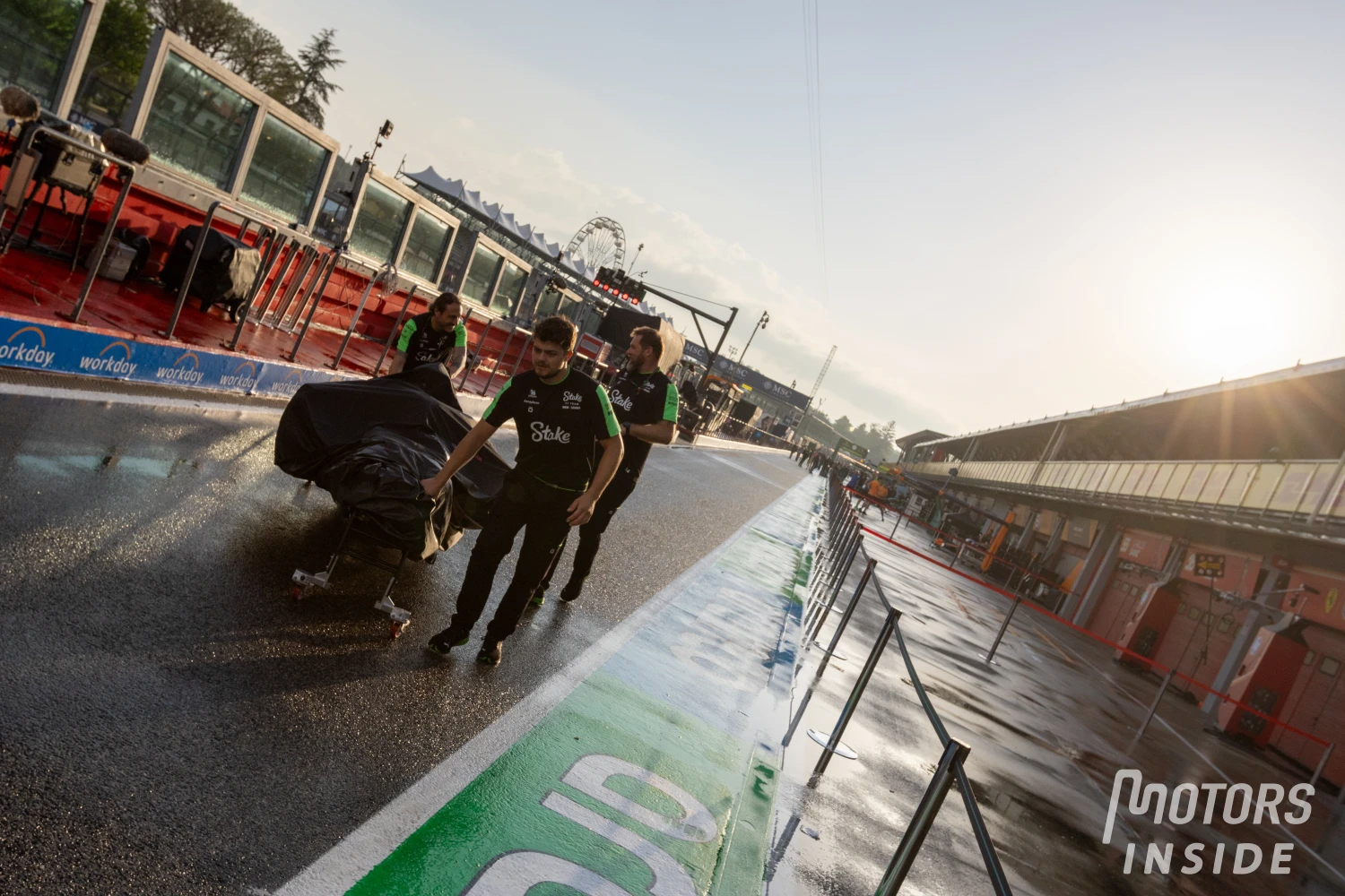 Immersion in the heart of preparations for the Imola Grand Prix