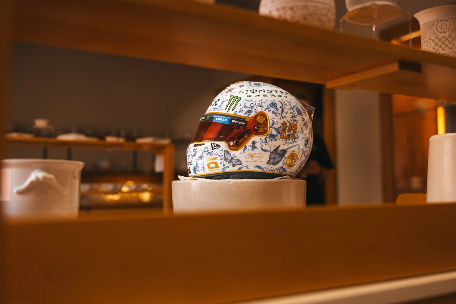 Lando Norris wearing a special helmet in Hungary, just like Esteban Ocon’s