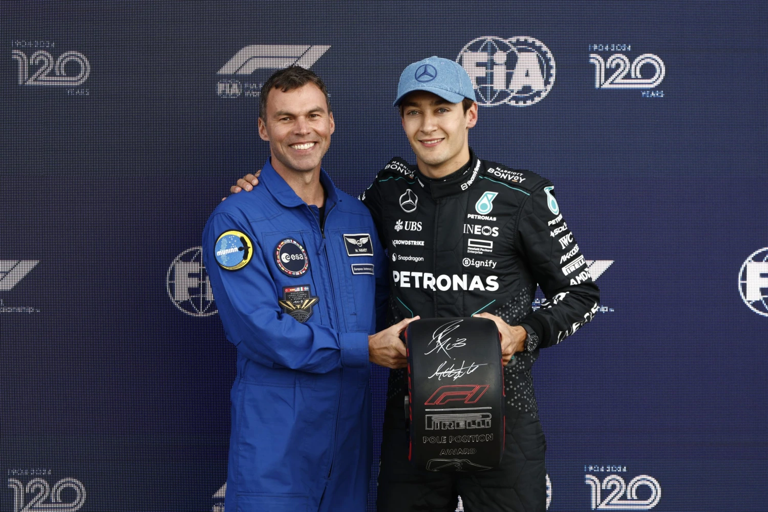 Marcus Wandt took the FIA flag with him into space