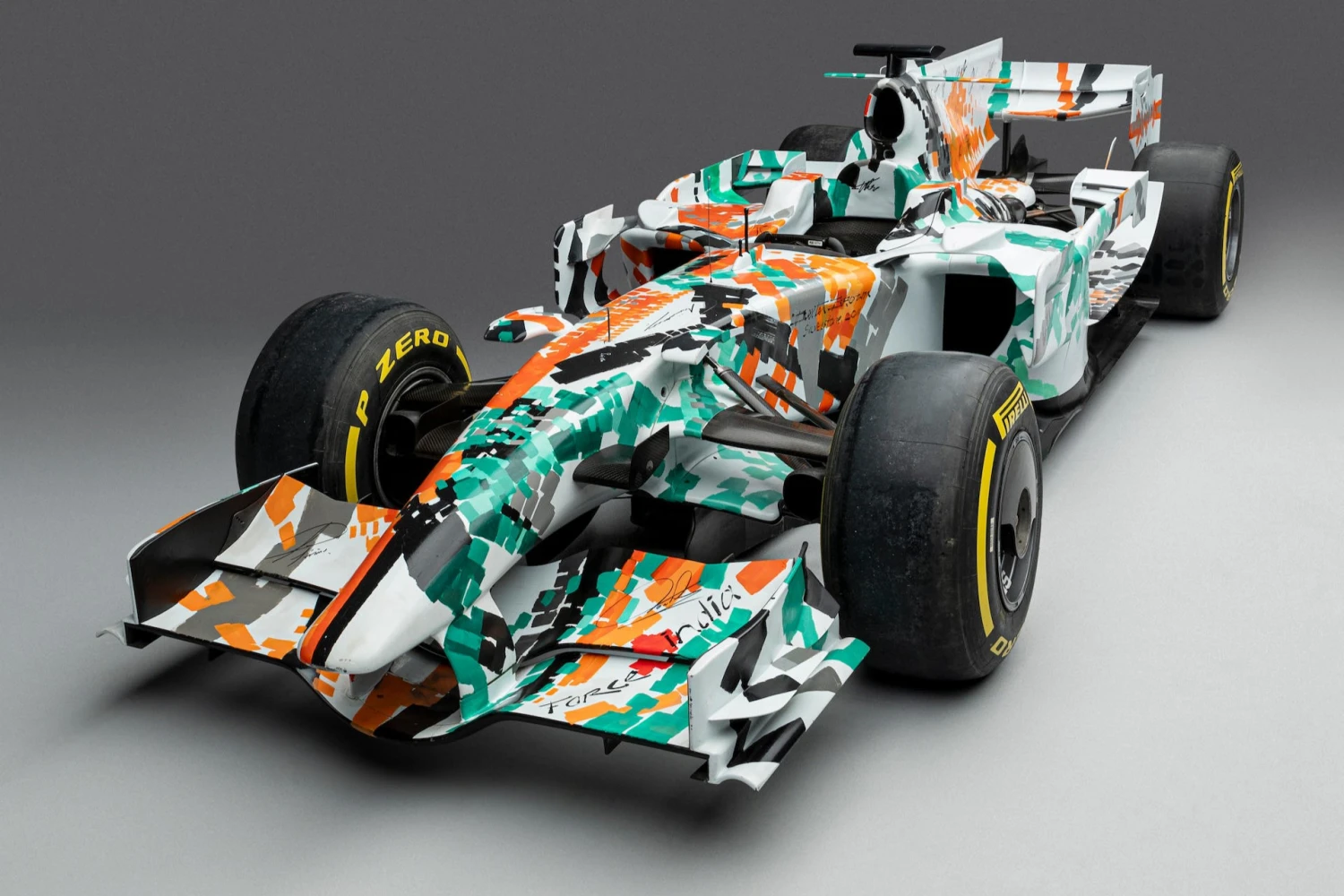 A Force India VJM01 from 2008 for sale at auction at the Goodwood Festival