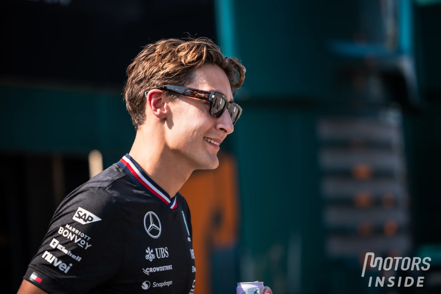 George Russell looks back on his duel with Sergio Perez at Monza