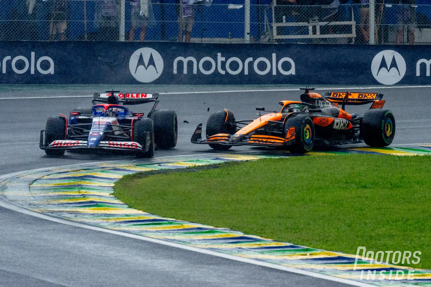 2 penalty points for Oscar Piastri after his collision with Liam Lawson in Sao Paulo