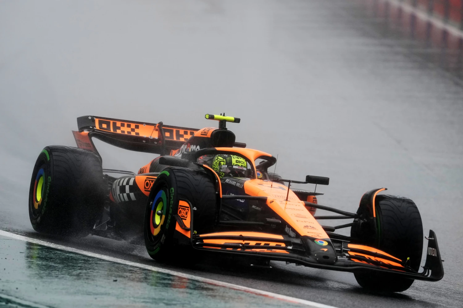 Lando Norris and Oscar Piastri on track for McLaren’s first test in 2025