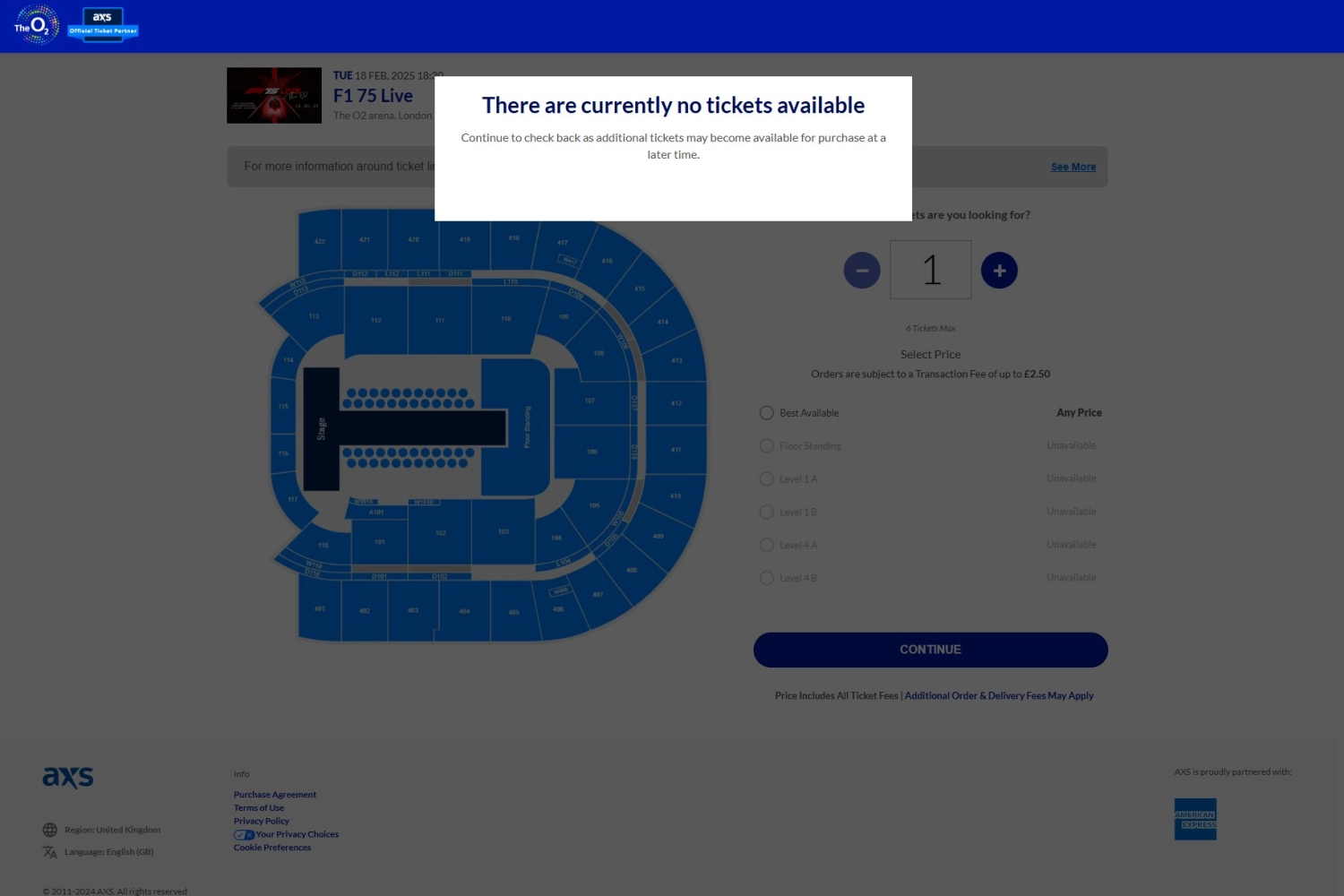 Tickets for the London F1 2025 presentation gone in 10 minutes