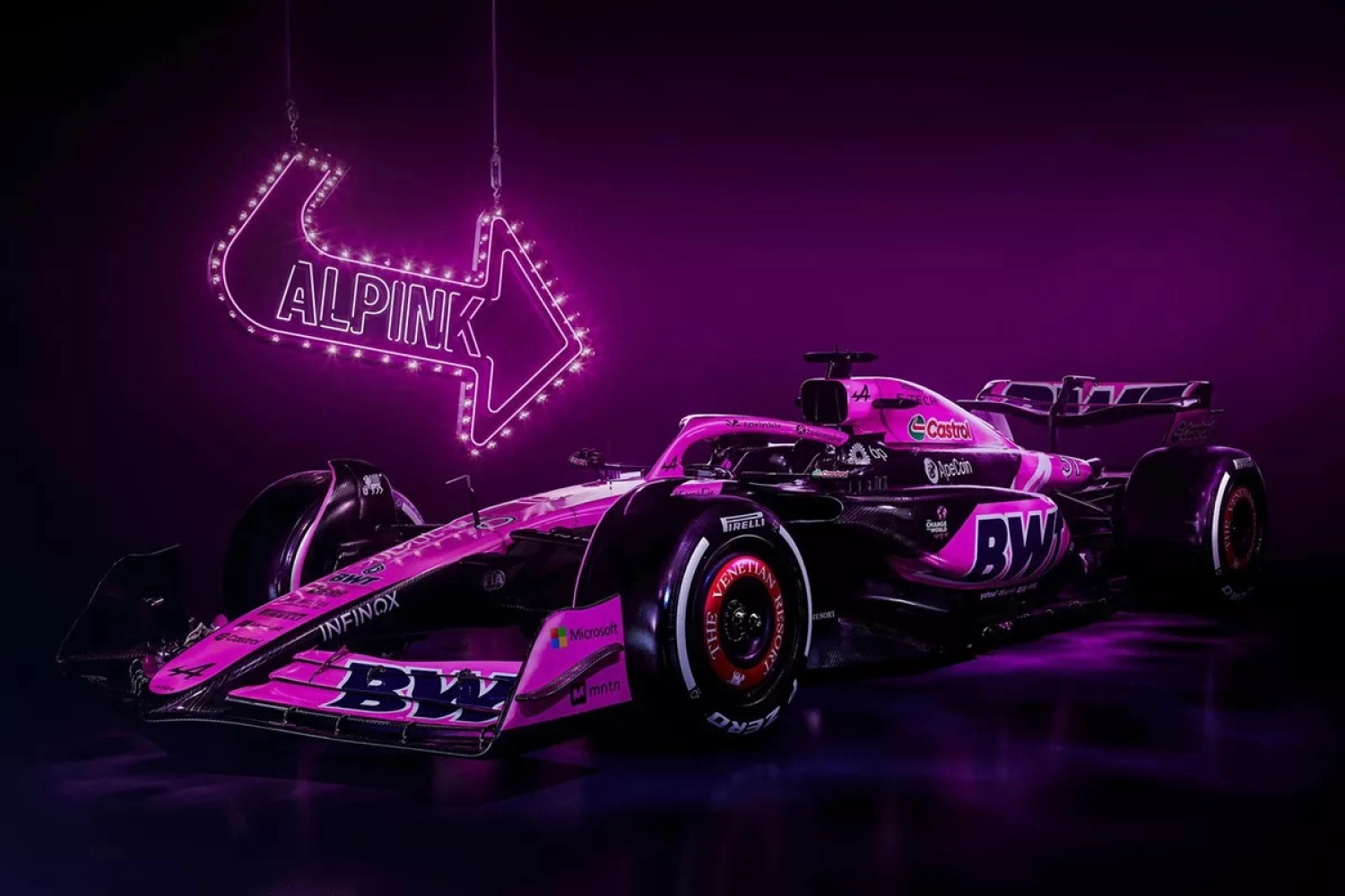 Alpine in pink for the rest of the 2024 season