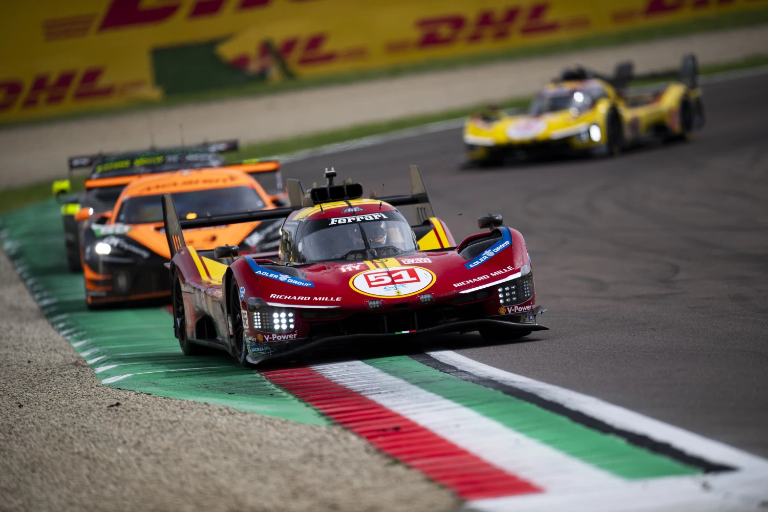 One Ferrari the boss, the other a zero at the 6 Hours of Imola