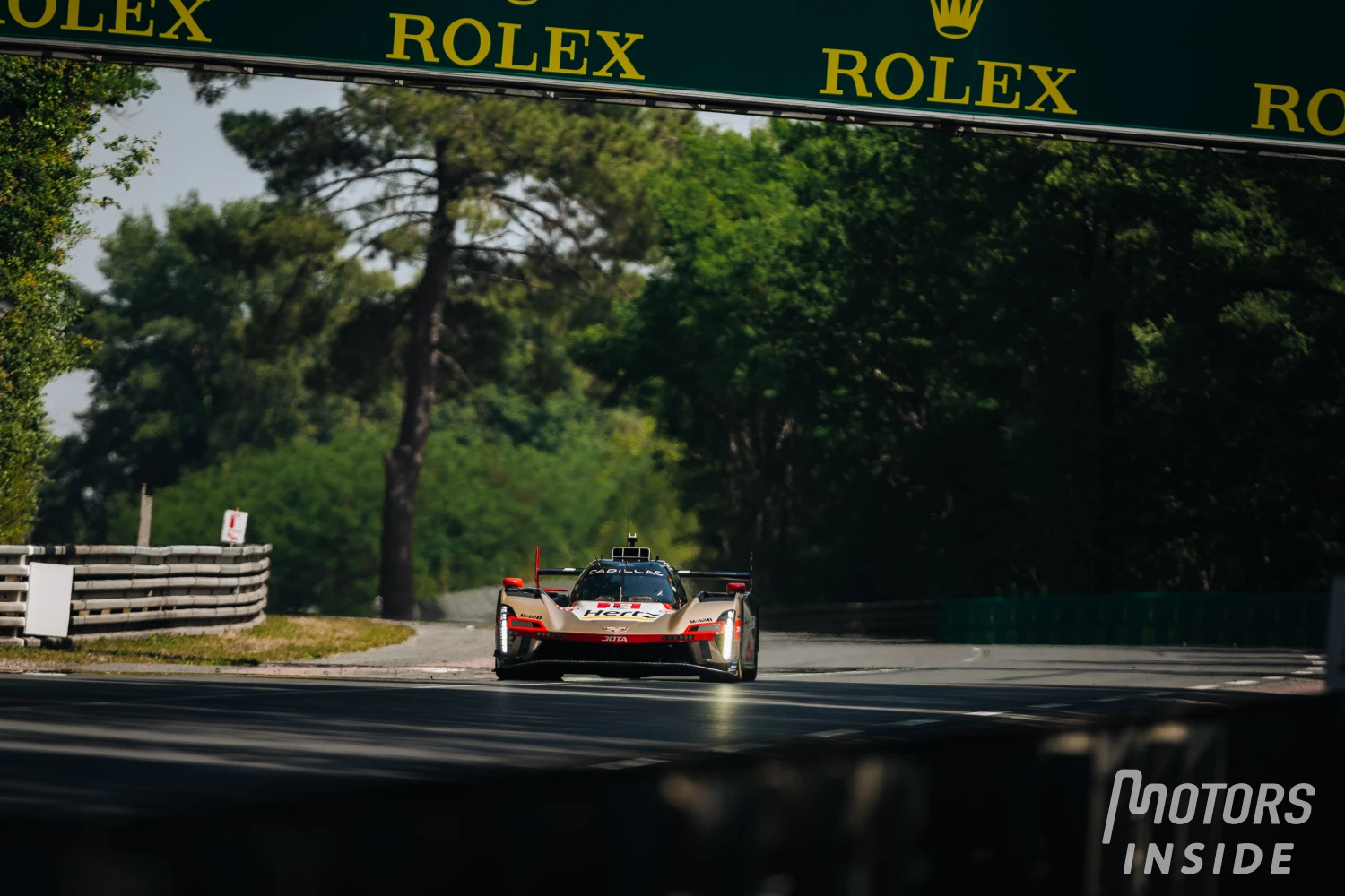 Cadillac celebrates after qualifying for the 24 Hours of Le Mans