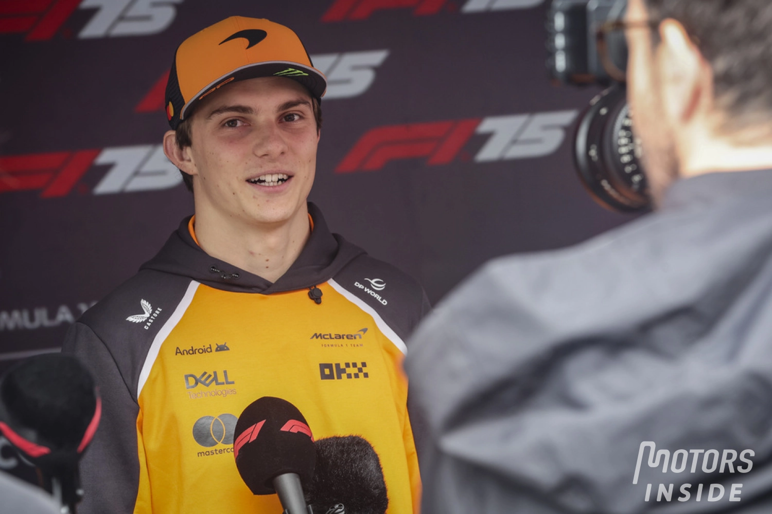 Oscar Piastri’s reaction to his pole in Sprint qualifying