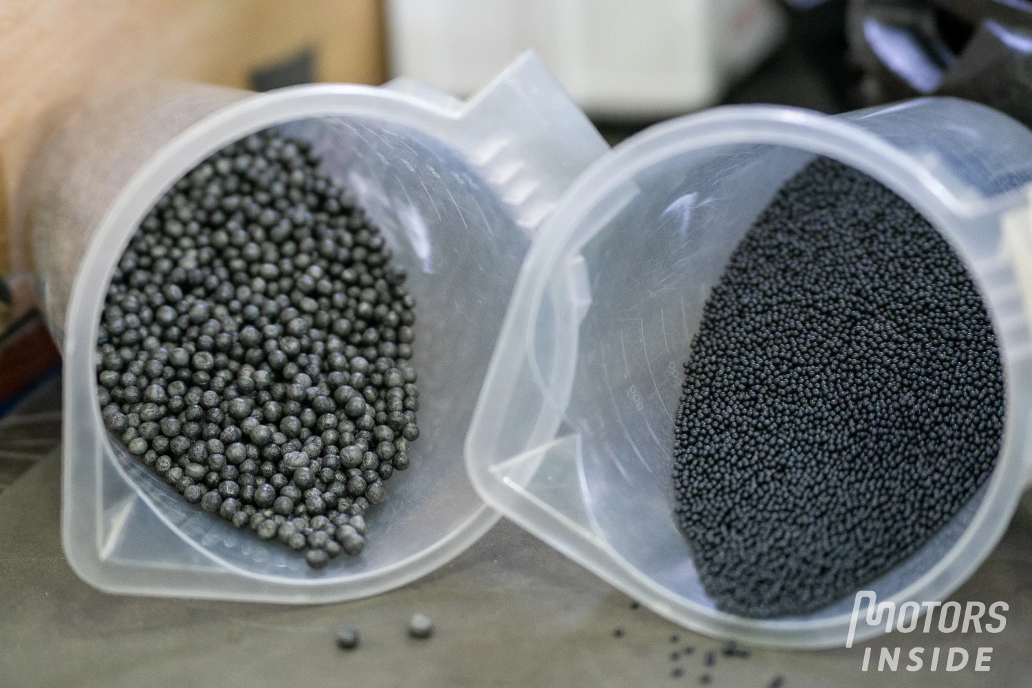 Les billes de carbone