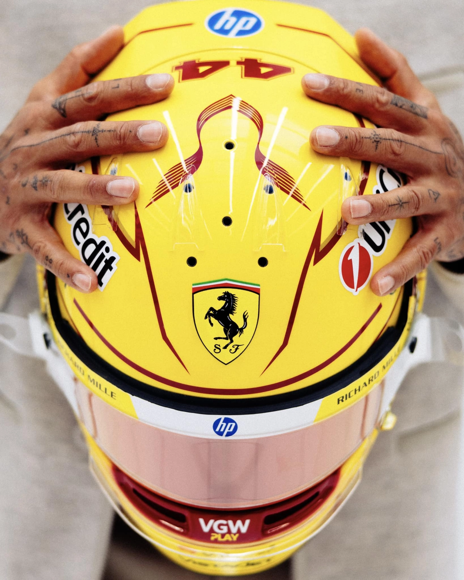 Lewis Hamilton's new helmet