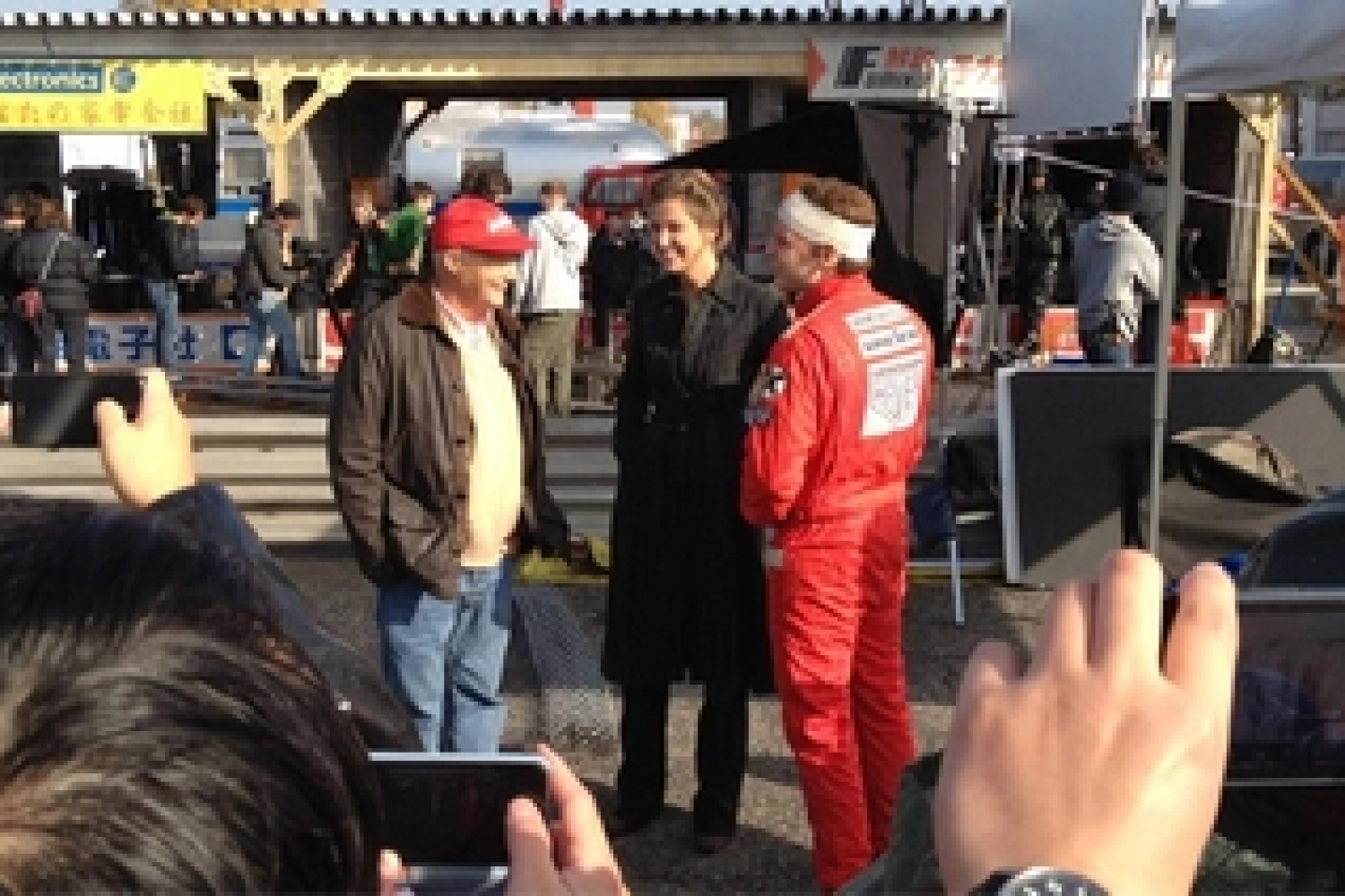 Lauda s&rsquo;est rendu sur le tournage du film Rush