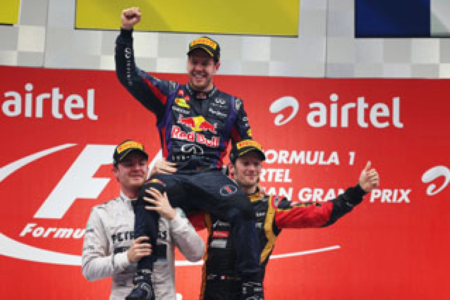 Inde – Course : Sebastian Vettel puissance 4