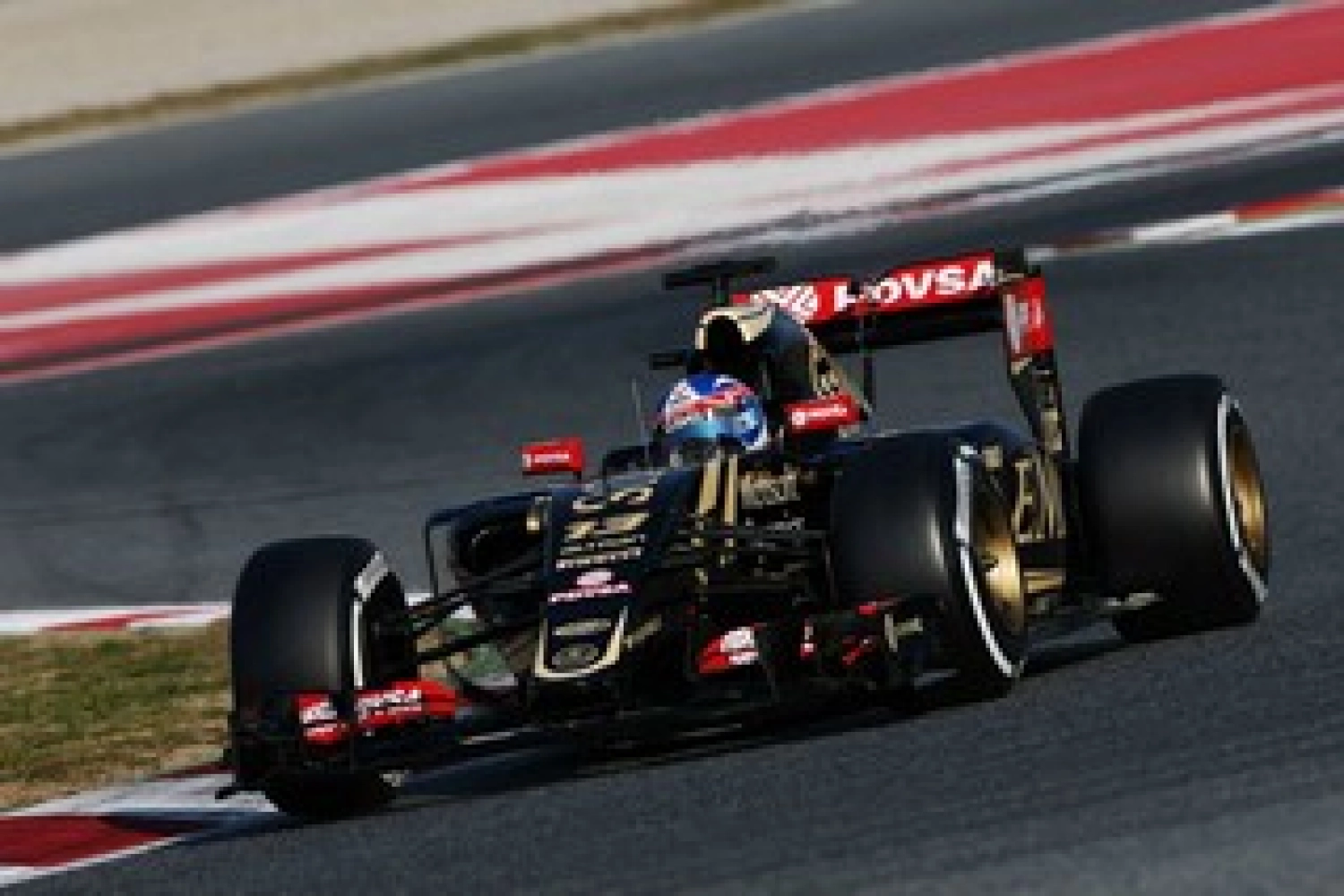 Palmer au volant de la Lotus lors des EL1 en Chine